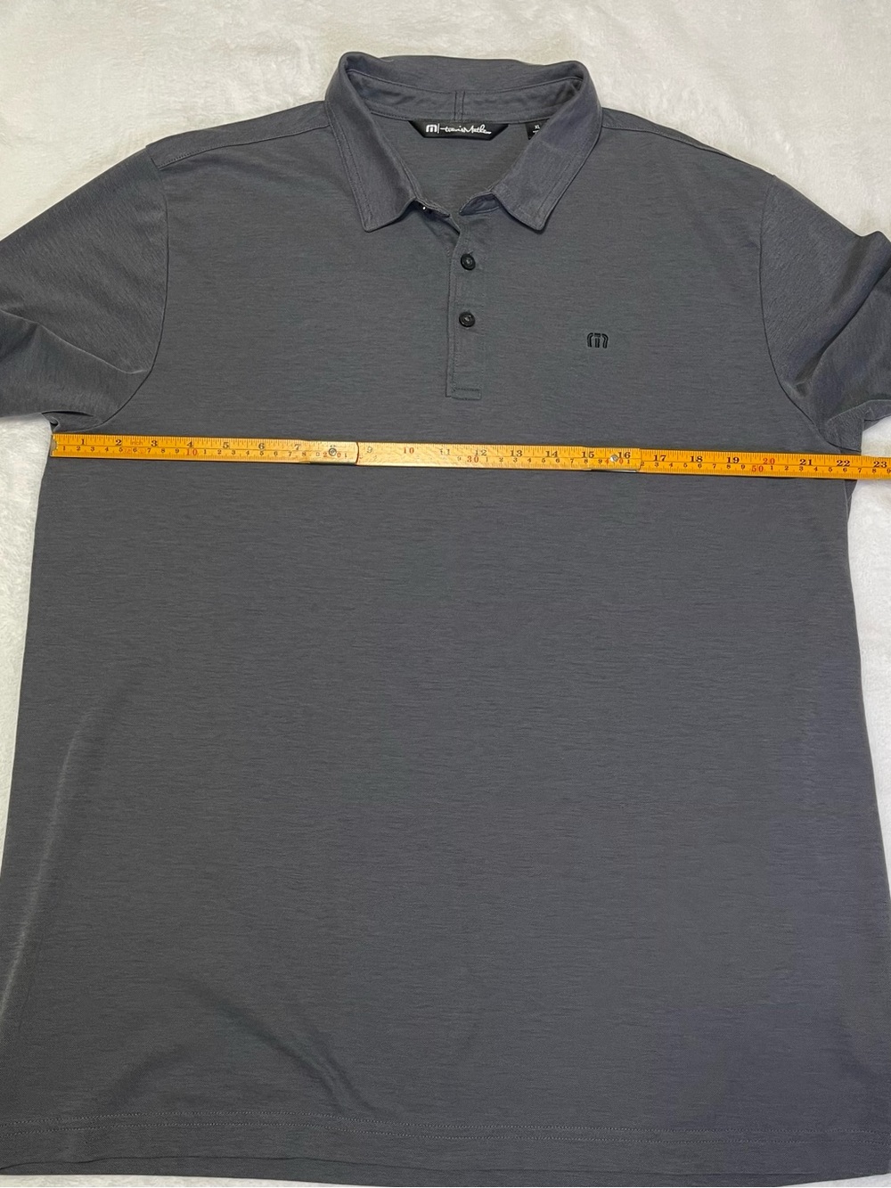 Travis Mathew Heather Polo Men's XL Short Sleeve Grey Polo Stretch Lightweight - Picture 9 of 10